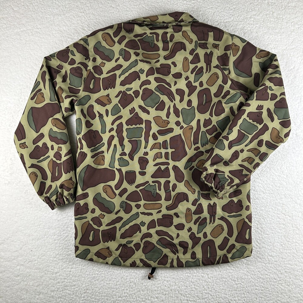Airblaster Jacket Mens Large Camo Duck Print Snap Coach Windbreaker Lined Canvas - Picture 12 of 16